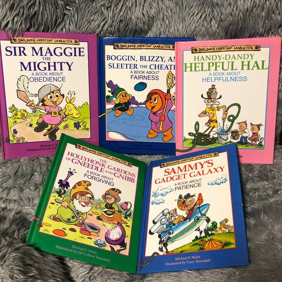 Building Christian Character Hardcover LOT of 5 Childrens Books 80s - Picture 1 of 16